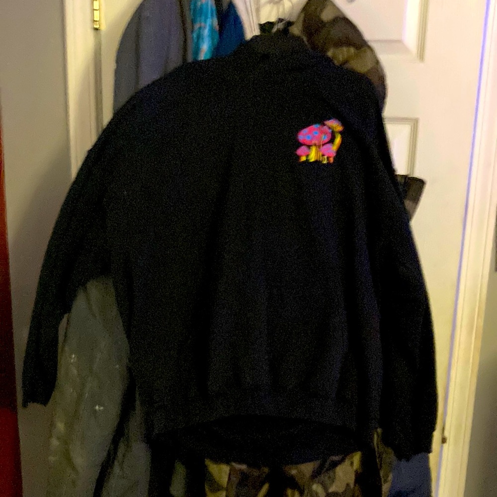 Black large hoodie